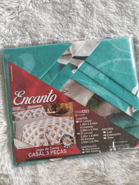 Jogo de Cama Encanto Casal Box em Poliester- 3pcs