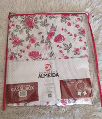 Jogo de Cama Almeida Casal Box 100% Algodão- 3pcs