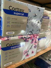 Jogo de cama Queen Corttex supercal com 4 pçs