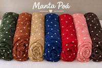 MANTA POA ROLINHO CASAL 1,60X2,20