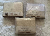 CORTINA LINHO ESPECIAL SALA 3 M OURO TEXTIL 3,00X2,80