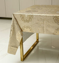 TOALHA DE MESA METALIZADA PARA MESA DE 6 LUGARES