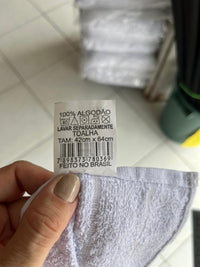 TOALHA DE ROSTO EFEITO QUADRADINHA SALAO UNIDADE