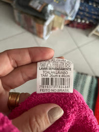 TOALHA DE ROSTO EFEITO LAVABO UNIDADE