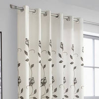CORTINA OURO TEXTIL BORDADA SALA 3M OURO 3,00X2,70